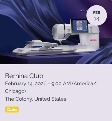 Bernina Club at Sewcial Creatives