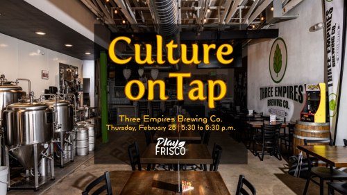 Culture on Tap: Brewing conversation, creativity and community!