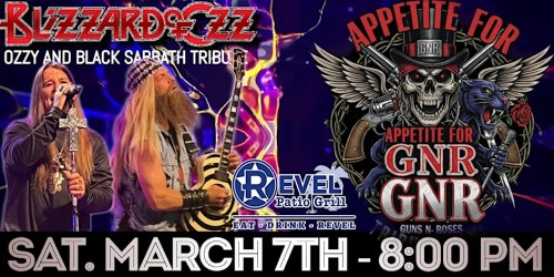 GNR Tribute - Appetite for GNR & Ozzy Tribute - Blizzard of Oz
