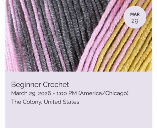 Beginner Crochet at Sewcial Creatives