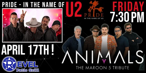 U2 Tribute - In The Name of Pride & Maroon 5 Tribute - Animals