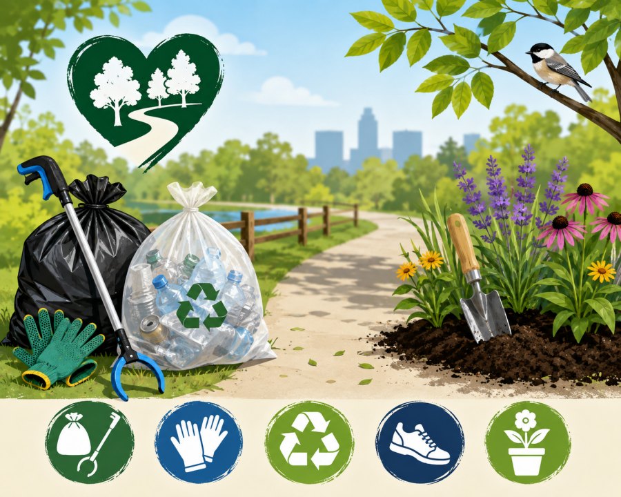 Community Clean-Up & Bluebonnet Planting