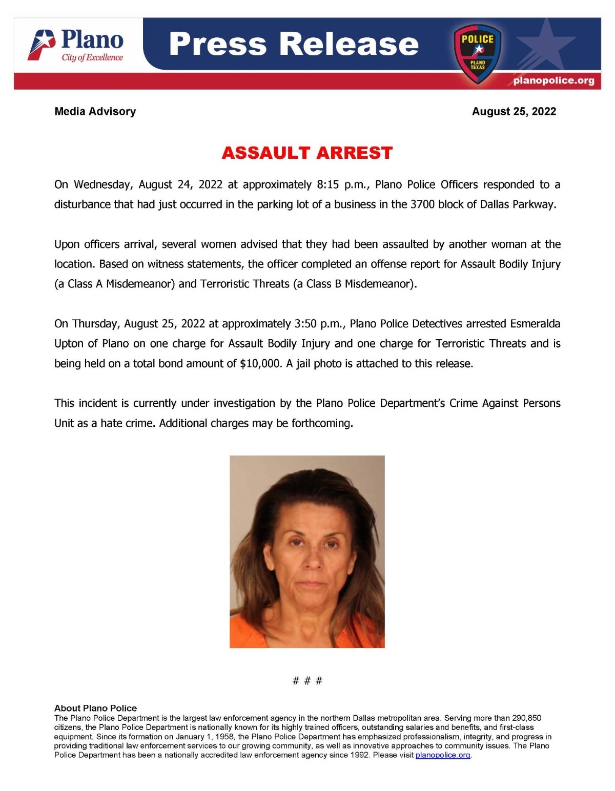 Plano woman arrested for terroristic threats after viral video..