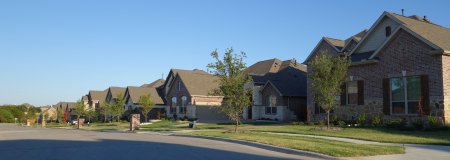 Typical neighborhood in Frisco